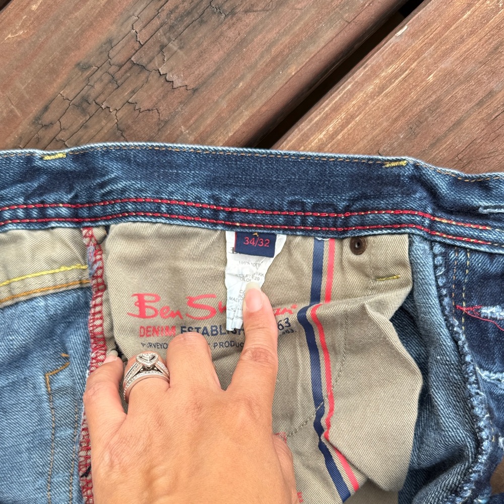 Ben Sherman Vintage Classic Blue Men's Jeans Size 34/32 - Picture 5 of 8
